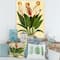 Designart - Retro Flowers I - Farmhouse Canvas Wall Art Print